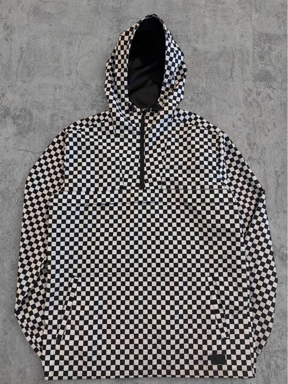 Vans Black White Checkerboard Anorak
Windbreaker Jacket Medium